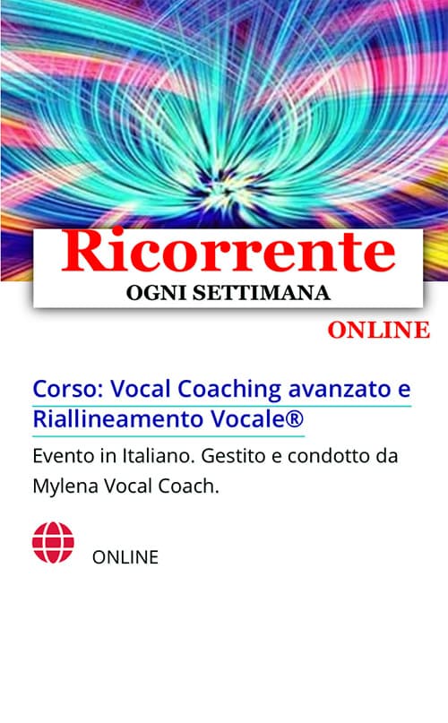 Corso di Vocal Coaching avanzato: Riallineamento Vocale