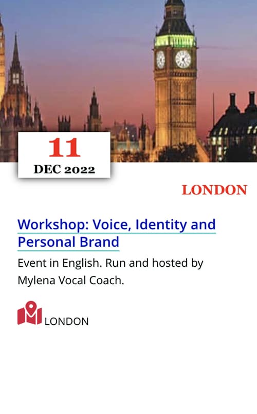 Voice Workshop - London - Milena Origgi