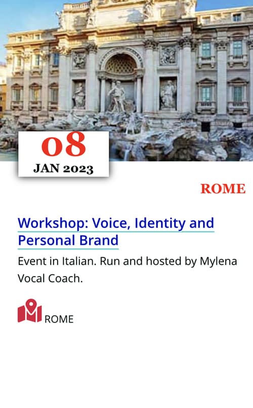 Vocal Coaching Workshop in Rome