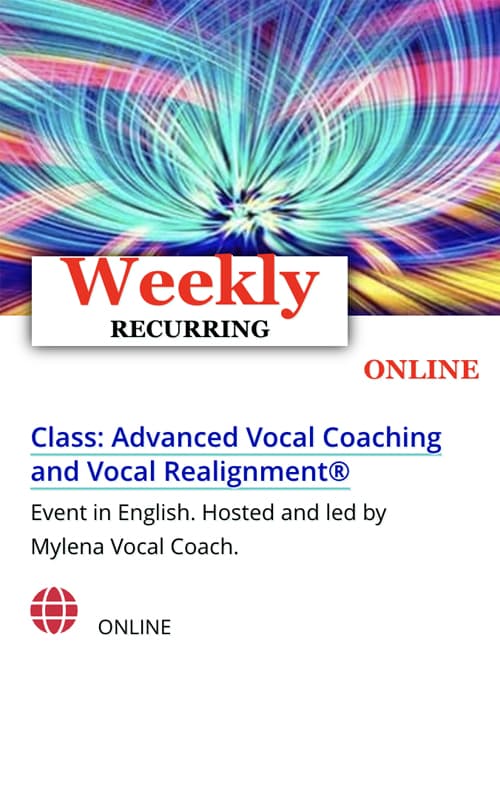 class advanced vocal coaching and vocal realignment
