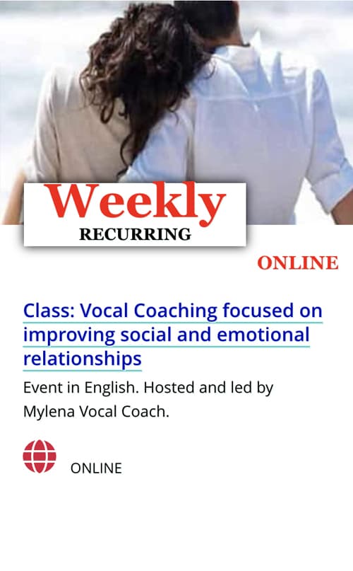 class vocal coaching focused on improving social and emotional relationships