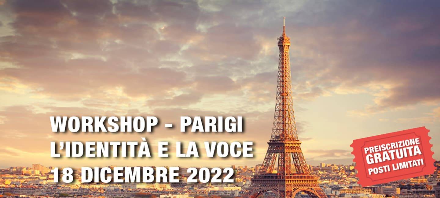 Workshop: L’identità e la voce – Parigi – 18 Dicembre 2022