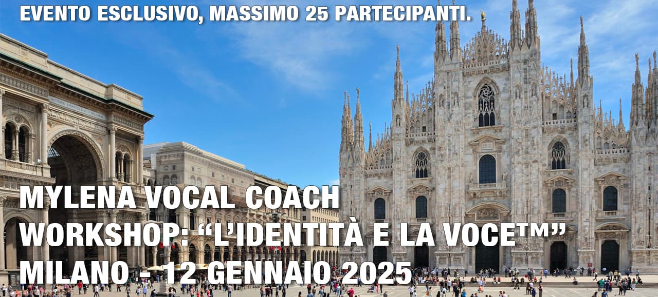 Workshop: L’identità e la voce – Milano 12 Gennaio 2025: Padroneggia la tua espressività vocale, torna ad amare la tua voce e afferma la tua identità
