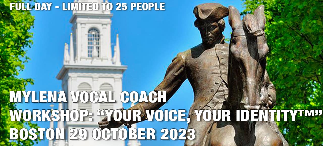 Workshop: Your voice, your identity – Boston October 29, 2023: Master your vocal expressiveness, love your voice and assert your identity