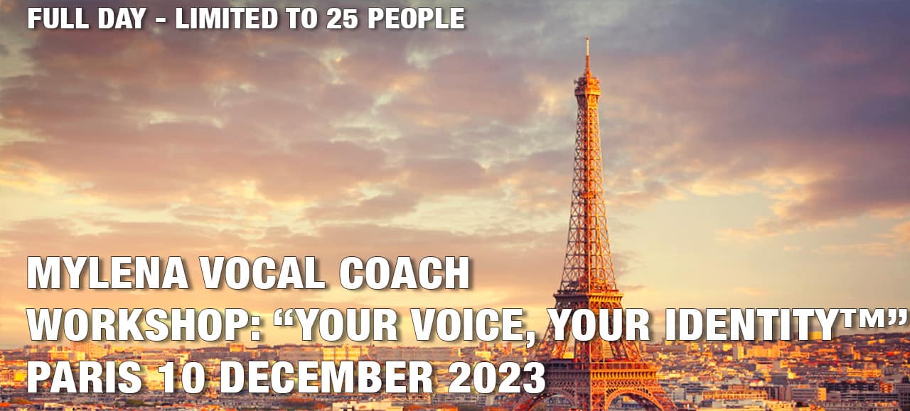 Workshop: Your voice, your identity – Paris December 10, 2023: Master your vocal expressiveness, love your voice and assert your identity