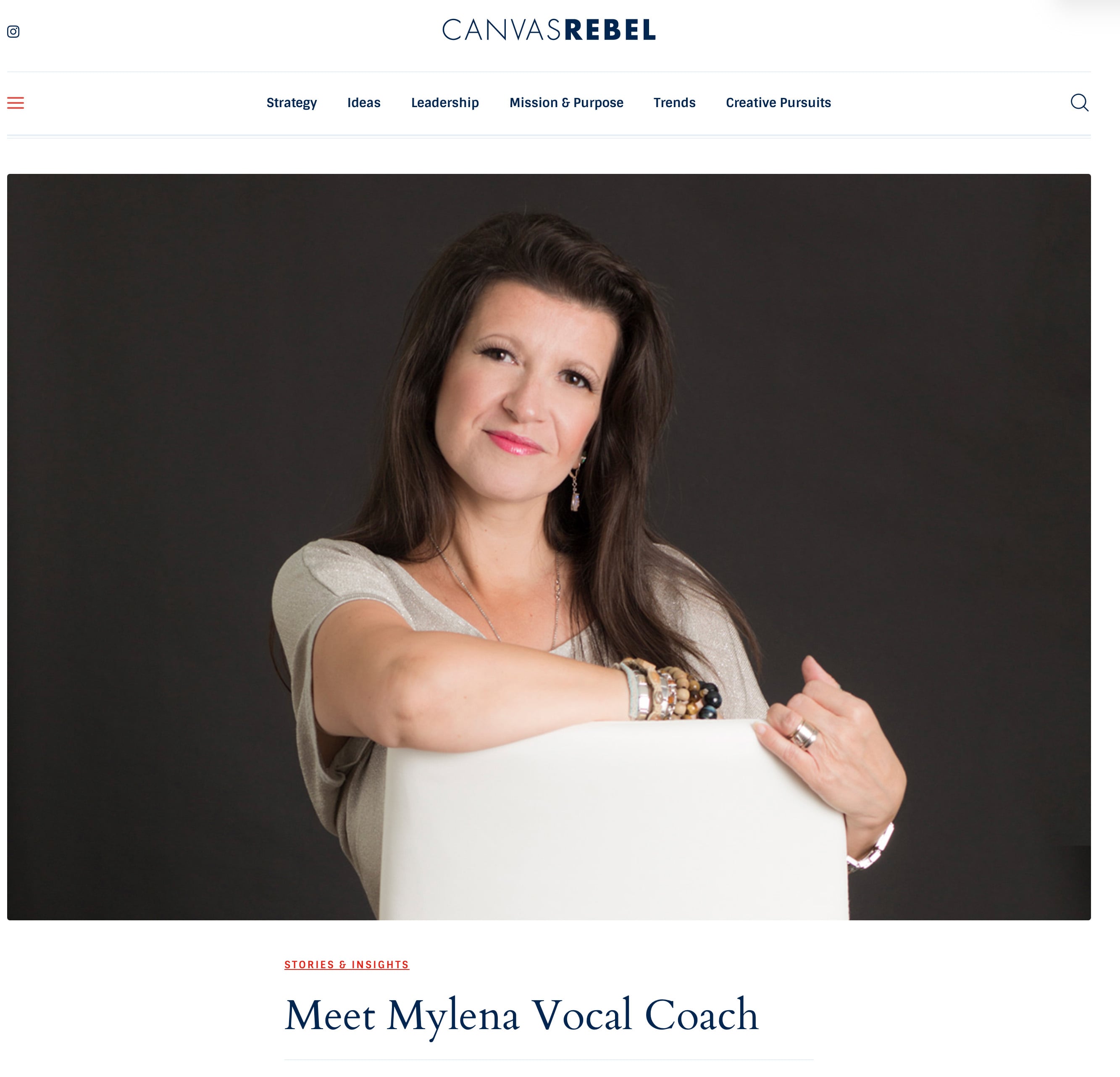 Mylena Vocal Coach Interviewed by Canvas Rebel