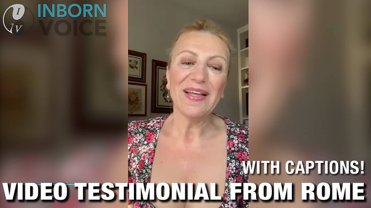  
Video Testimonial about finding your voice once again				