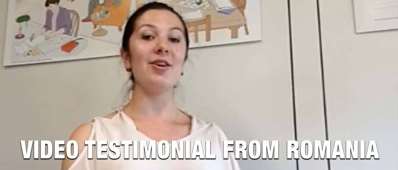 Video Testimonial from Romania by Cristina