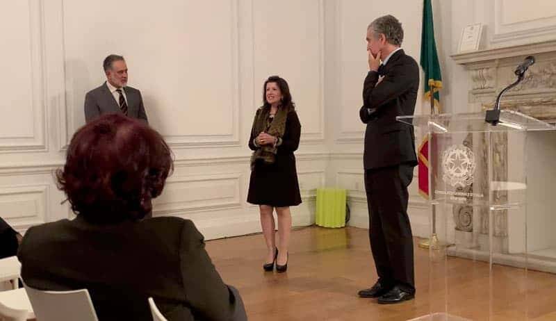  
Mylena Vocal Coach speaks at the Consulate General of Italy in New York as Italian Excellence in the World				