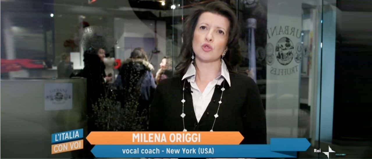 Mylena Vocal Coach aired over RAI Italia